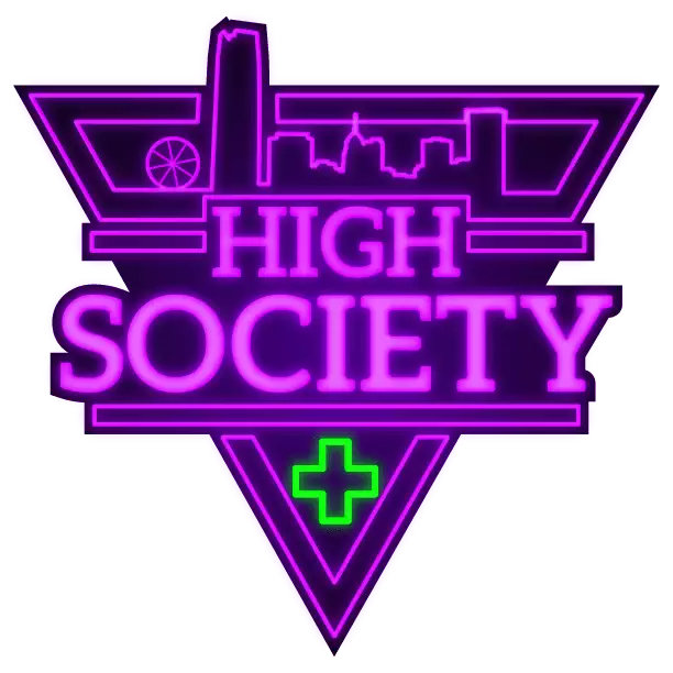 High Society Dispensary Neon Sign Logo WEB